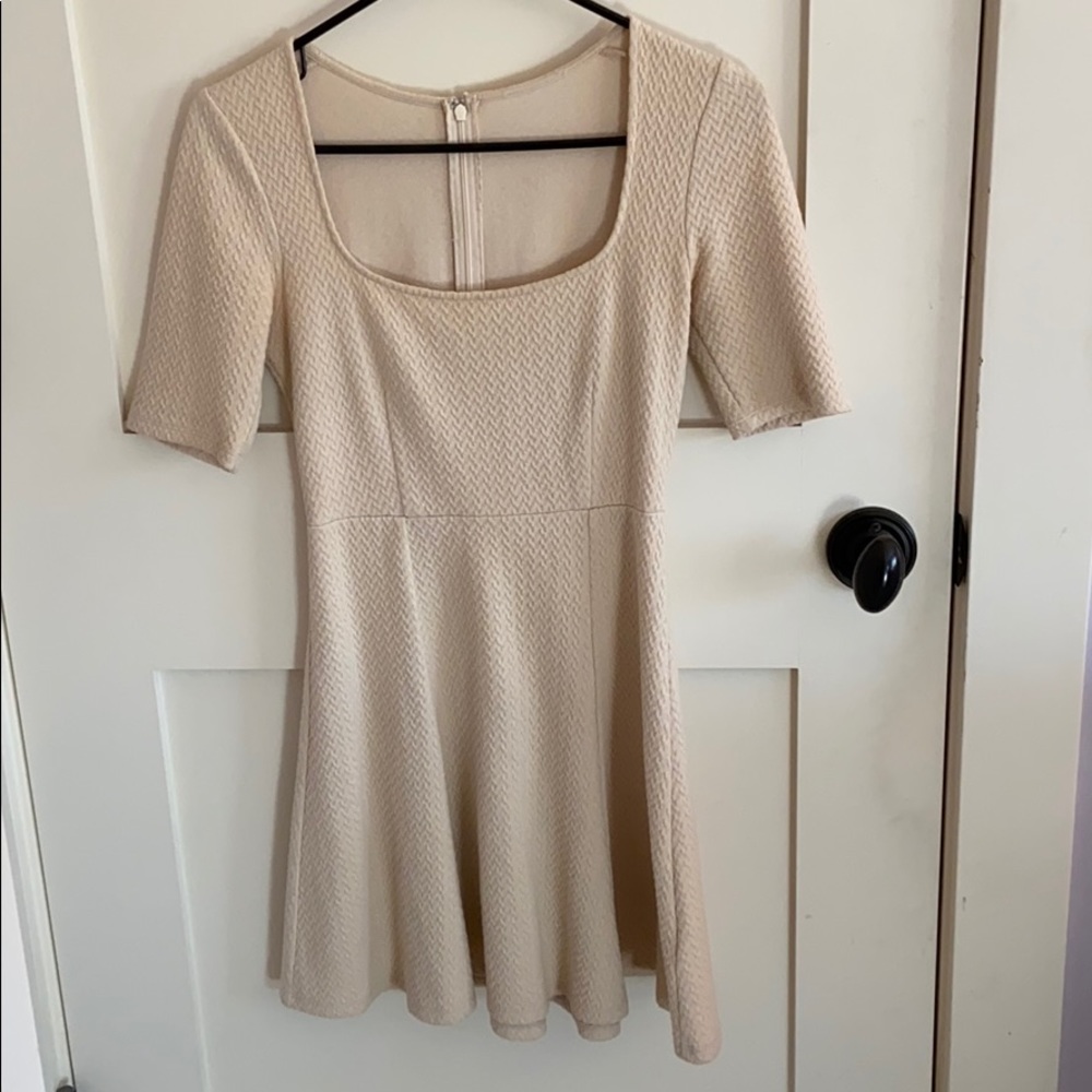Cream skater dress